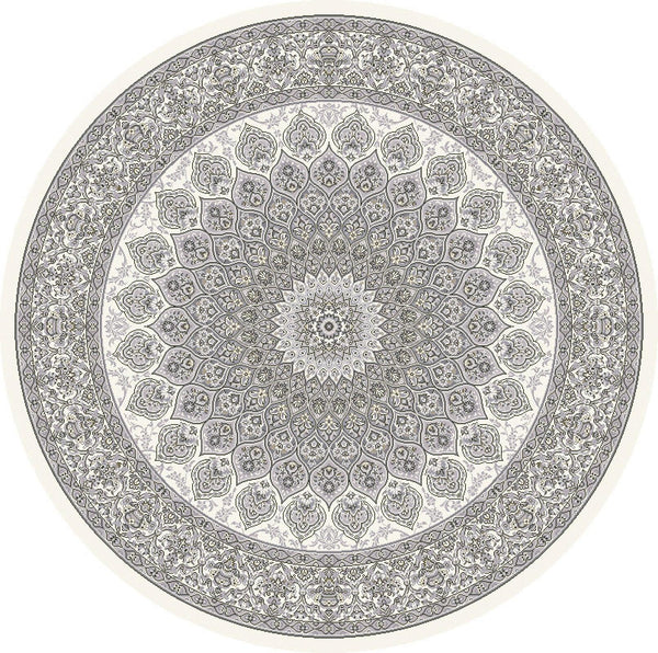 ANCIENT GARDEN 57090-6666 CREAM/GREY - Modern Rug Importers