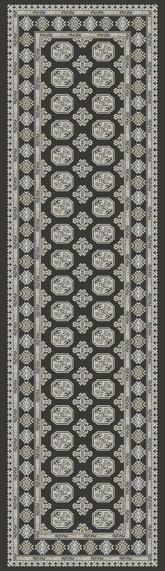 ANCIENT GARDEN 57102-3636 CHARCOAL/SILVER - Modern Rug Importers