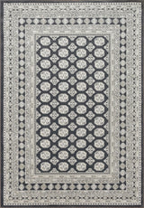 ANCIENT GARDEN 57102-3636 CHARCOAL/SILVER - Modern Rug Importers