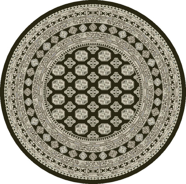 ANCIENT GARDEN 57102-3636 CHARCOAL/SILVER - Modern Rug Importers