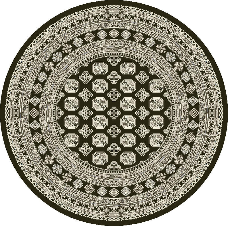 ANCIENT GARDEN 57102-3636 CHARCOAL/SILVER - Modern Rug Importers