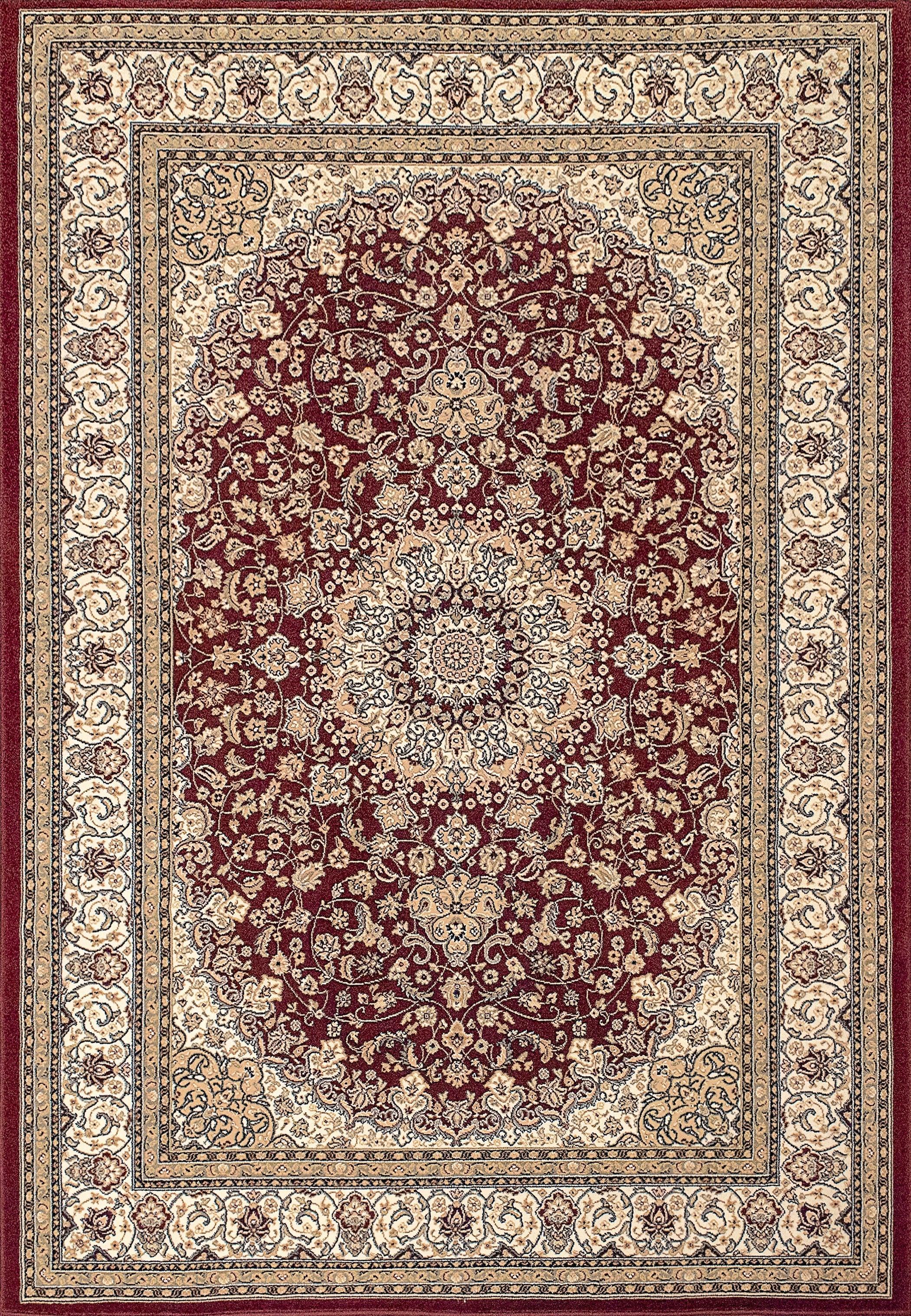 ANCIENT GARDEN 57119-1414 RED/IVORY - Modern Rug Importers