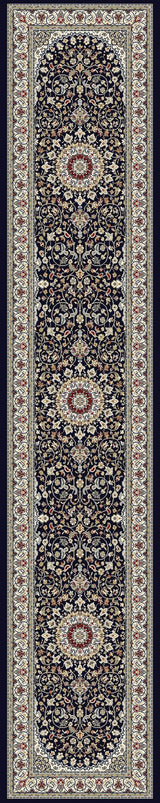 ANCIENT GARDEN 57119-3434 BLUE/IVORY - Modern Rug Importers