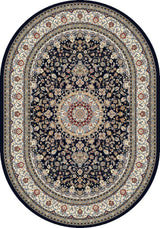 ANCIENT GARDEN 57119-3434 BLUE/IVORY - Modern Rug Importers
