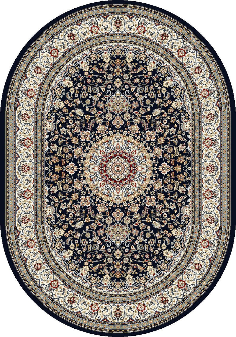 ANCIENT GARDEN 57119-3434 BLUE/IVORY - Modern Rug Importers