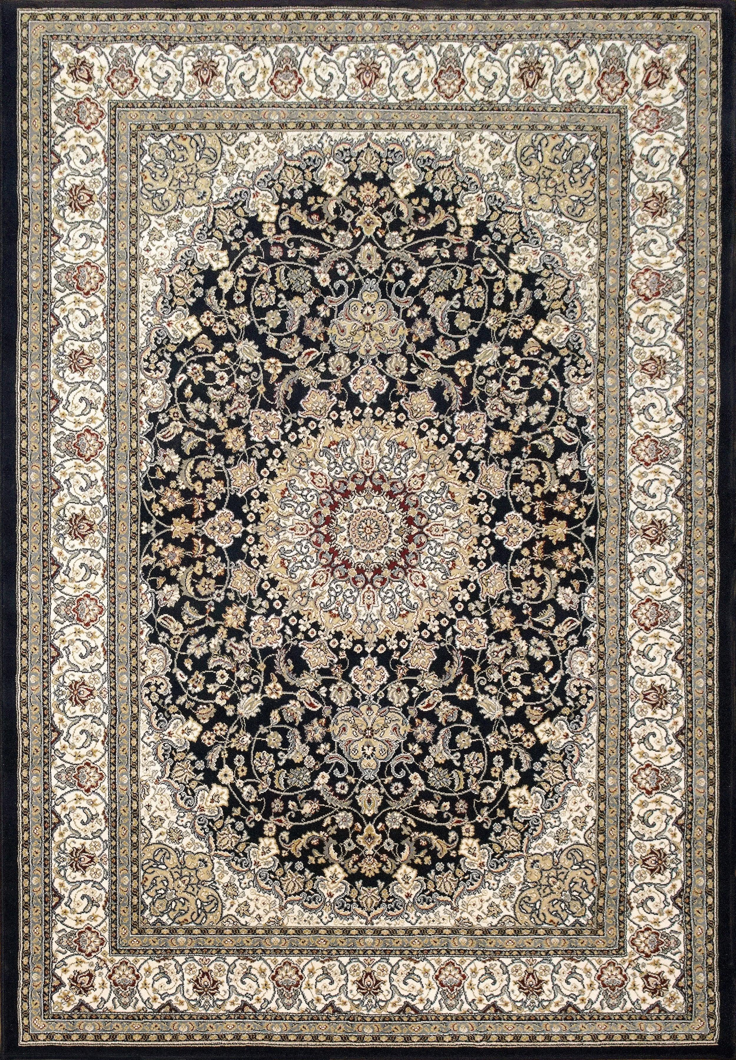 ANCIENT GARDEN 57119-3434 BLUE/IVORY - Modern Rug Importers