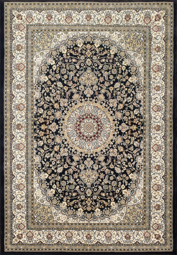 ANCIENT GARDEN 57119-3434 BLUE/IVORY - Modern Rug Importers