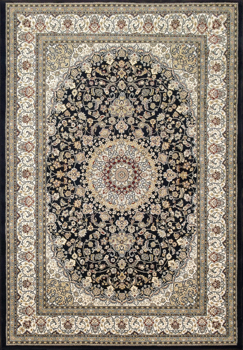 ANCIENT GARDEN 57119-3434 BLUE/IVORY - Modern Rug Importers