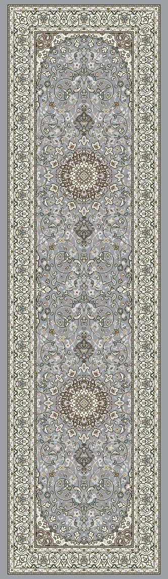 ANCIENT GARDEN 57119-4646 STEEL BLUE/CREAM - Modern Rug Importers
