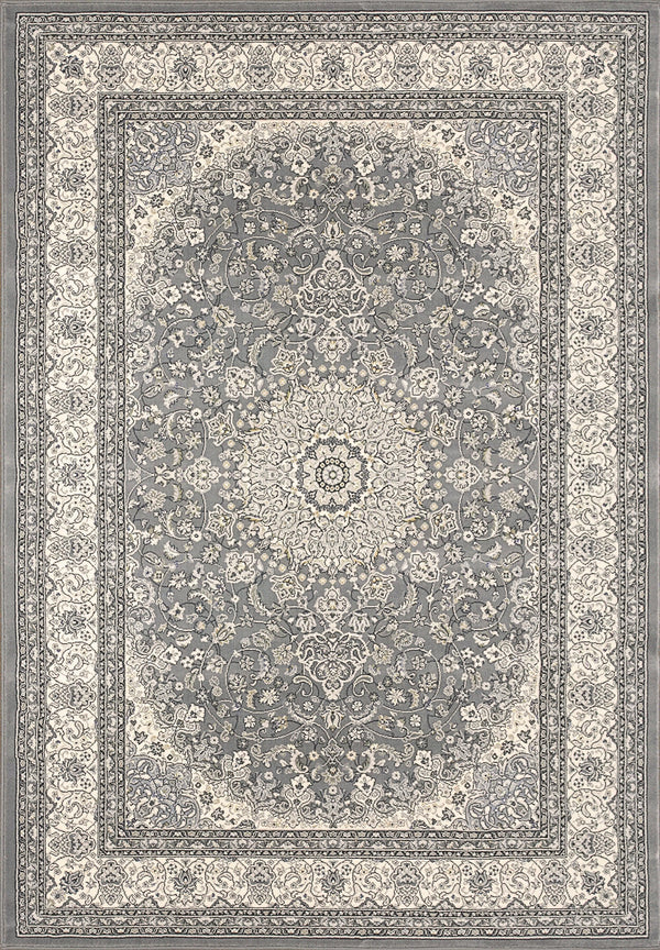ANCIENT GARDEN 57119-5666 GREY/CREAM - Modern Rug Importers