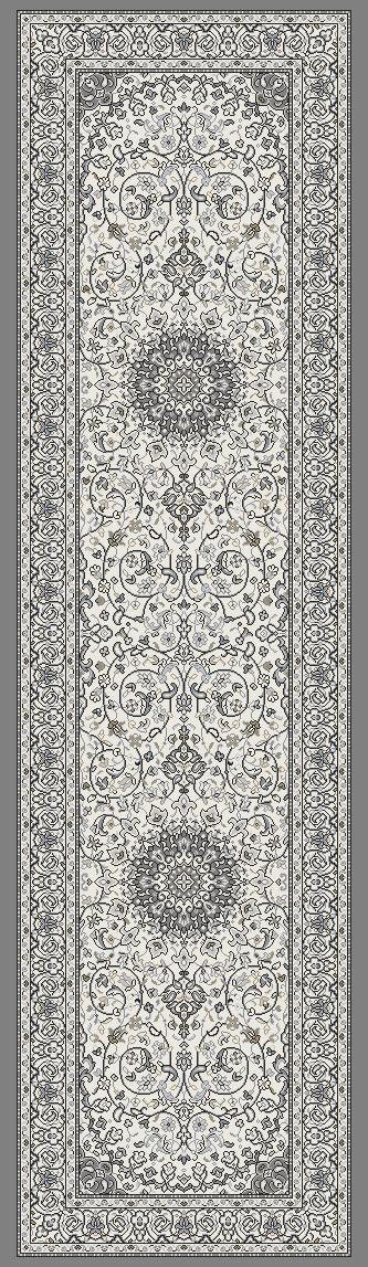 ANCIENT GARDEN 57119-6656 CREAM/GREY - Modern Rug Importers