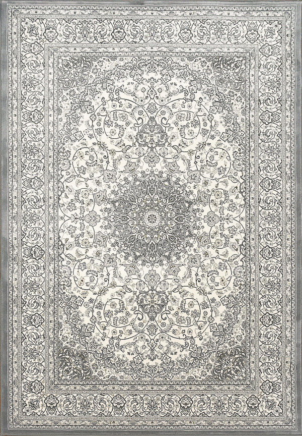 ANCIENT GARDEN 57119-6656 CREAM/GREY - Modern Rug Importers