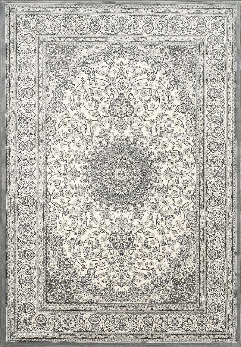 ANCIENT GARDEN 57119-6656 CREAM/GREY - Modern Rug Importers