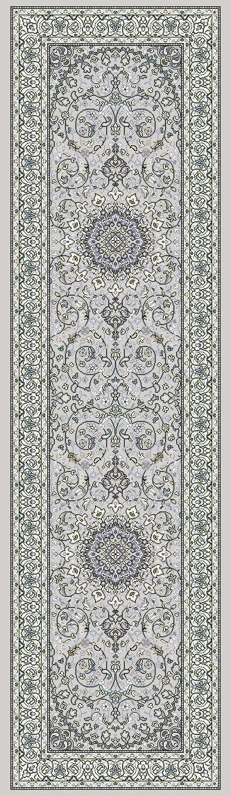 ANCIENT GARDEN 57119-9666 SOFT GREY/CREAM - Modern Rug Importers