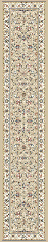 ANCIENT GARDEN 57120-2464 LT GOLD/IVORY - Modern Rug Importers