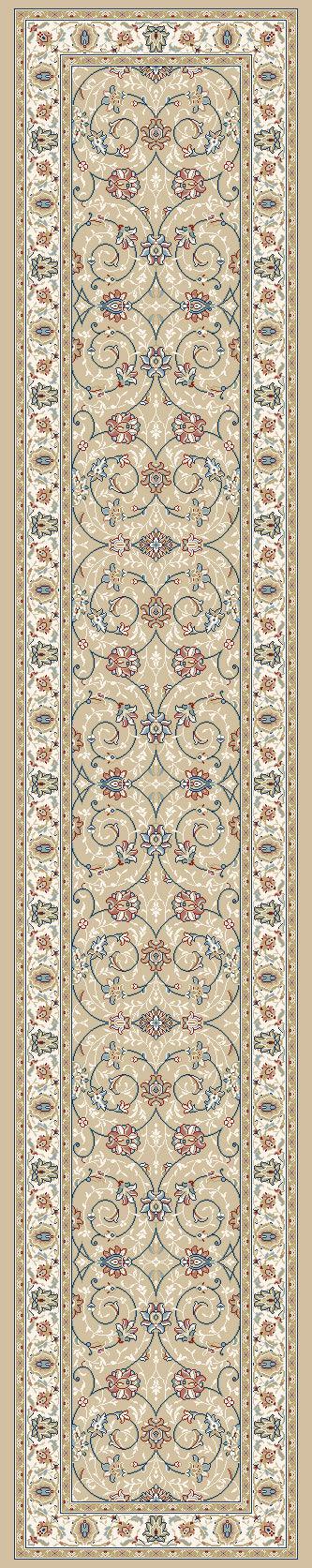 ANCIENT GARDEN 57120-2464 LT GOLD/IVORY - Modern Rug Importers