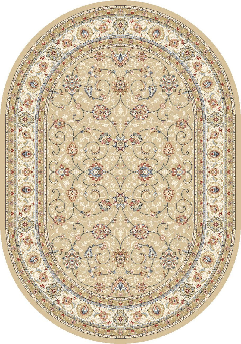 ANCIENT GARDEN 57120-2464 LT GOLD/IVORY - Modern Rug Importers