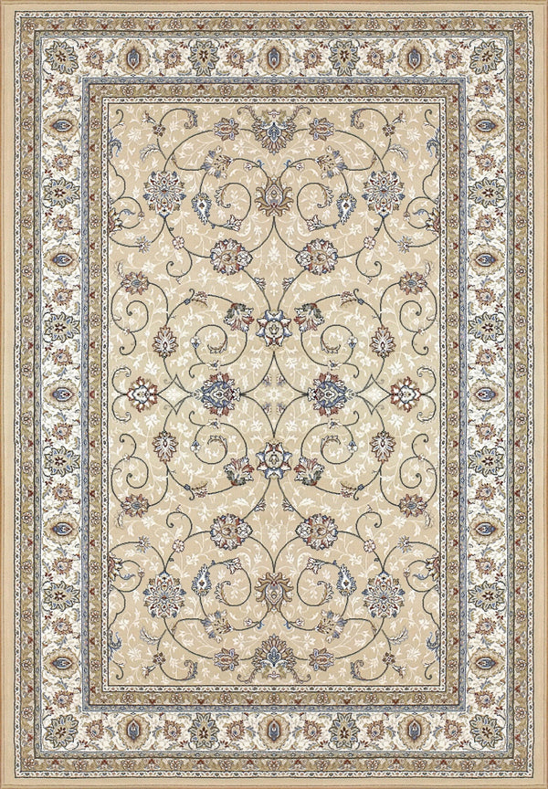 ANCIENT GARDEN 57120-2464 LT GOLD/IVORY - Modern Rug Importers