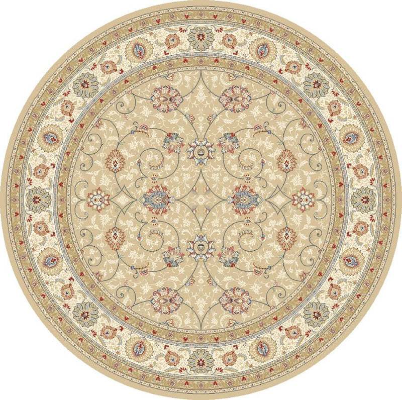 ANCIENT GARDEN 57120-2464 LT GOLD/IVORY - Modern Rug Importers