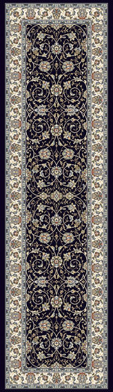ANCIENT GARDEN 57120-3464 BLUE/IVORY - Modern Rug Importers