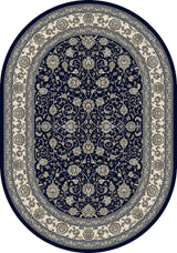 ANCIENT GARDEN 57120-3464 BLUE/IVORY - Modern Rug Importers