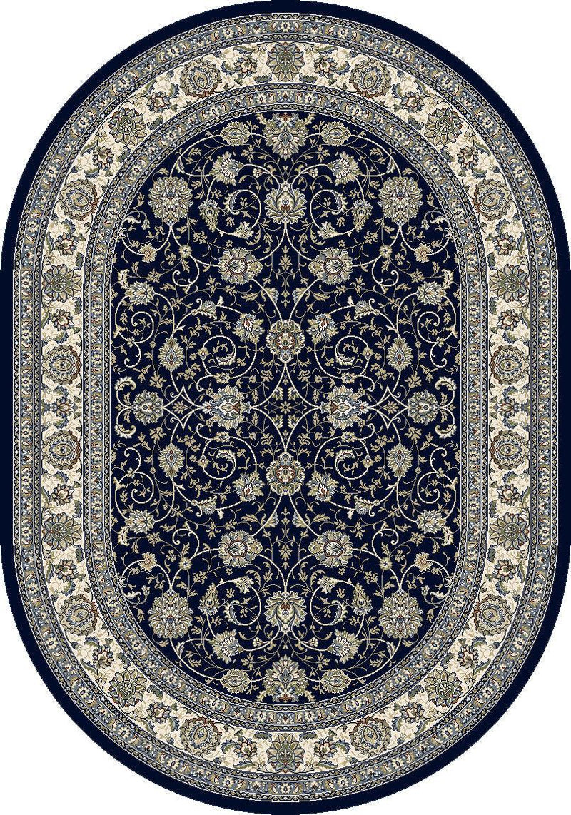 ANCIENT GARDEN 57120-3464 BLUE/IVORY - Modern Rug Importers