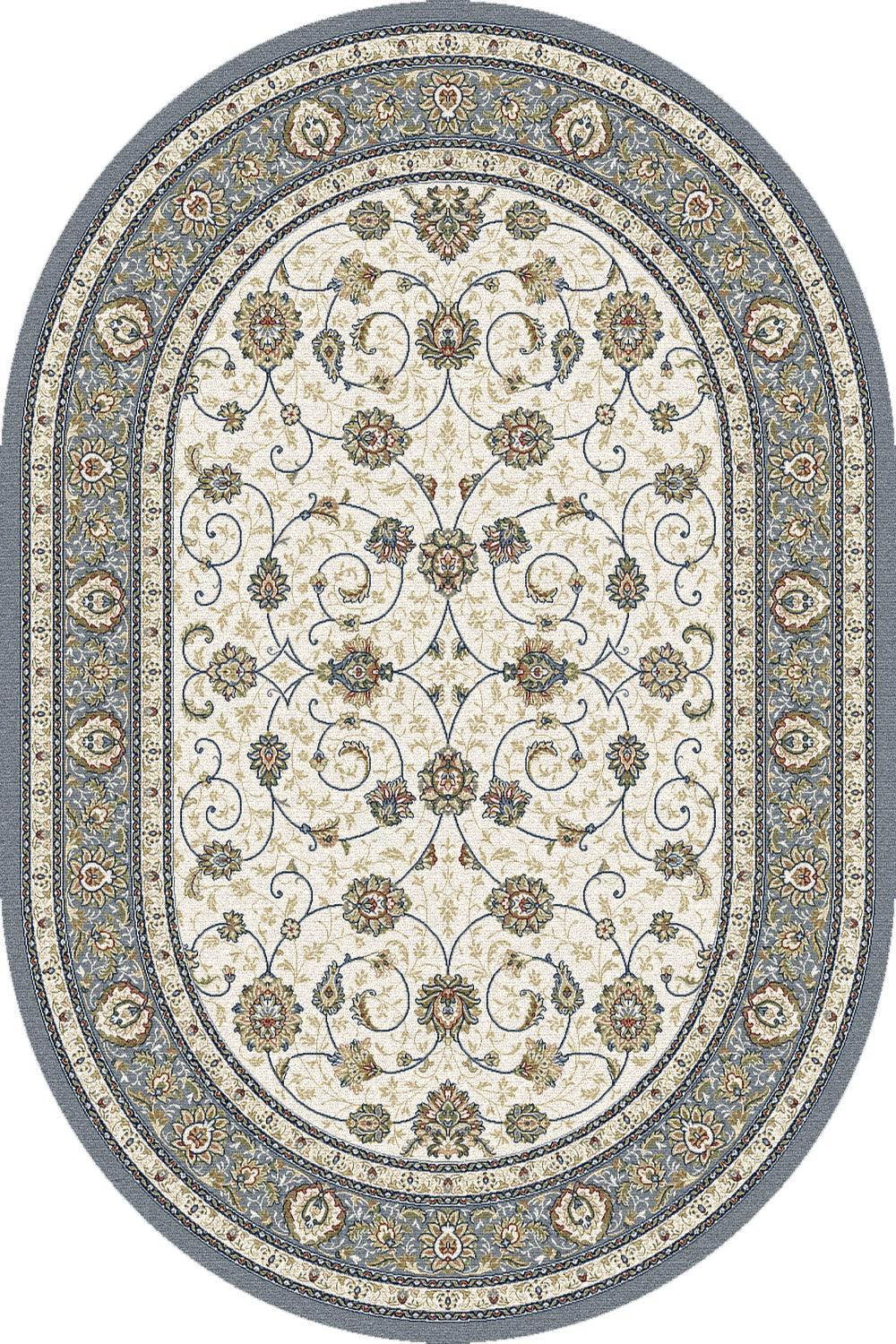 ANCIENT GARDEN 57120-6454 IVORY/LIGHT BLUE - Modern Rug Importers