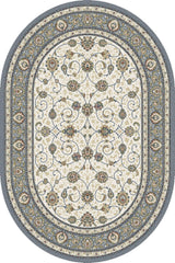ANCIENT GARDEN 57120-6454 IVORY/LIGHT BLUE - Modern Rug Importers