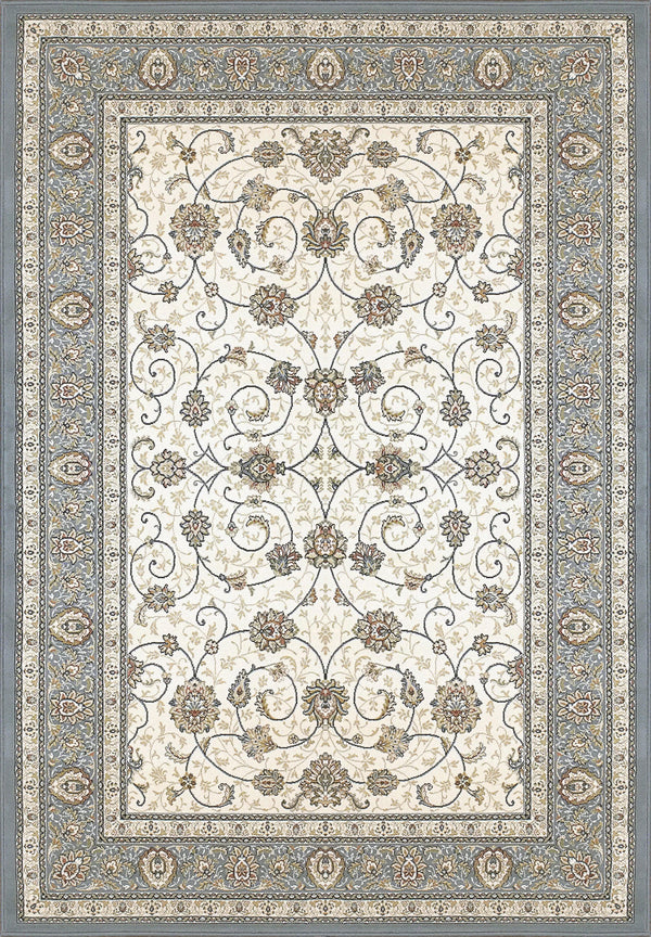 ANCIENT GARDEN 57120-6454 IVORY/LIGHT BLUE - Modern Rug Importers