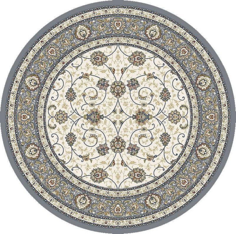 ANCIENT GARDEN 57120-6454 IVORY/LIGHT BLUE - Modern Rug Importers