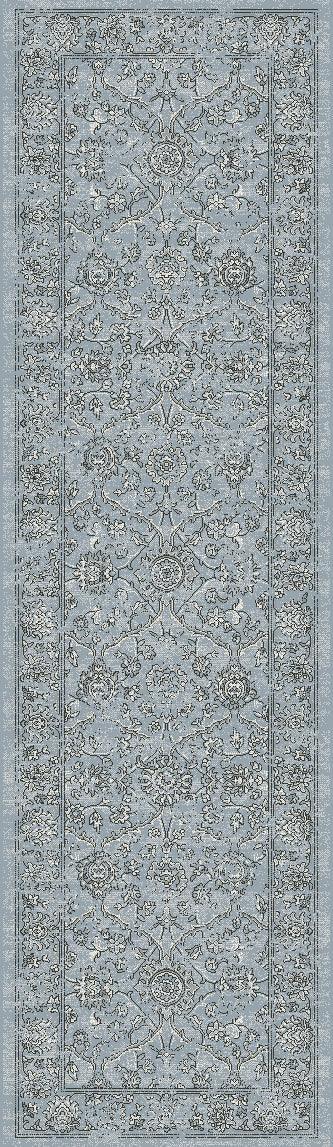 ANCIENT GARDEN 57136-4646 STEEL BLUE/CREAM - Modern Rug Importers