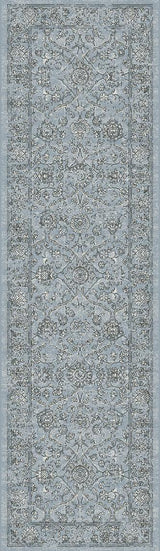 ANCIENT GARDEN 57136-4646 STEEL BLUE/CREAM - Modern Rug Importers