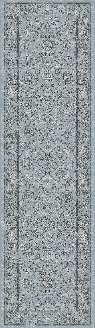 ANCIENT GARDEN 57136-4646 STEEL BLUE/CREAM - Modern Rug Importers