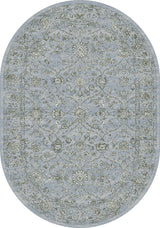 ANCIENT GARDEN 57136-4646 STEEL BLUE/CREAM - Modern Rug Importers
