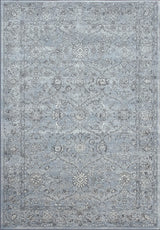 ANCIENT GARDEN 57136-4646 STEEL BLUE/CREAM - Modern Rug Importers