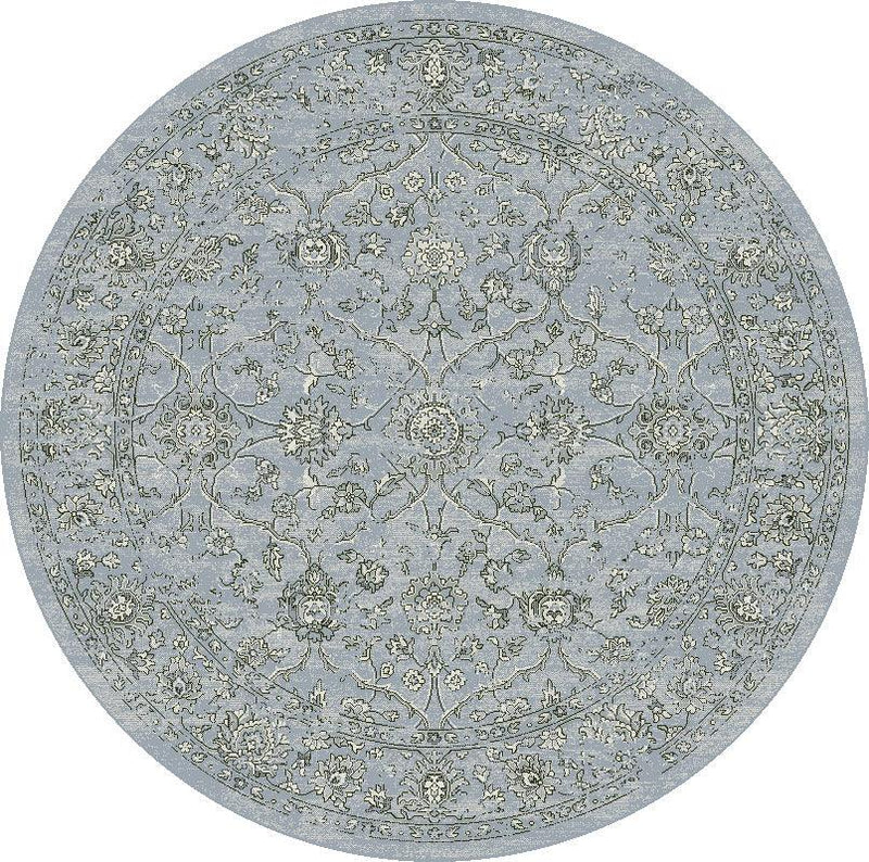 ANCIENT GARDEN 57136-4646 STEEL BLUE/CREAM - Modern Rug Importers
