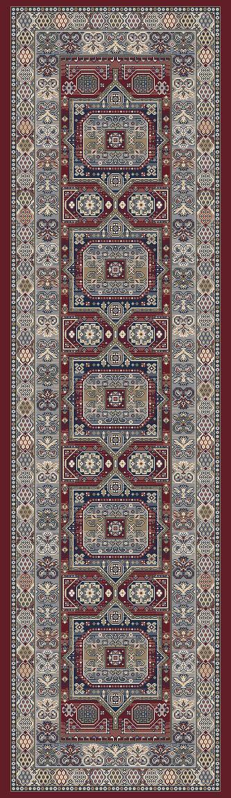ANCIENT GARDEN 57147-1454 RED - Modern Rug Importers