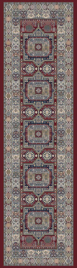 ANCIENT GARDEN 57147-1454 RED - Modern Rug Importers