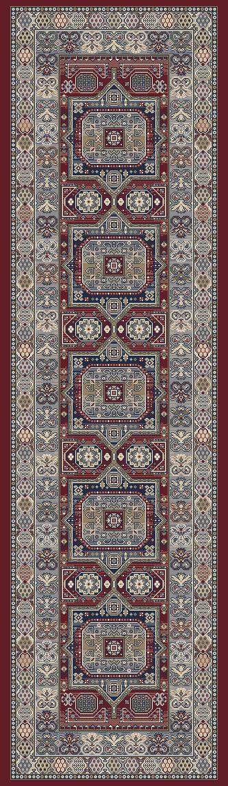 ANCIENT GARDEN 57147-1454 RED - Modern Rug Importers
