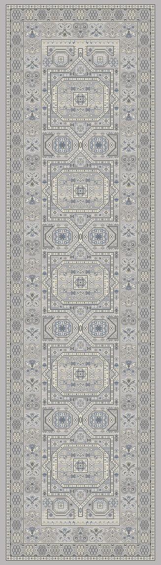 ANCIENT GARDEN 57147-9696 SILVER/GREY - Modern Rug Importers