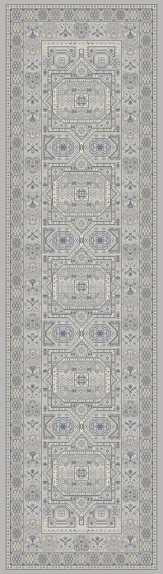 ANCIENT GARDEN 57147-9696 SILVER/GREY - Modern Rug Importers
