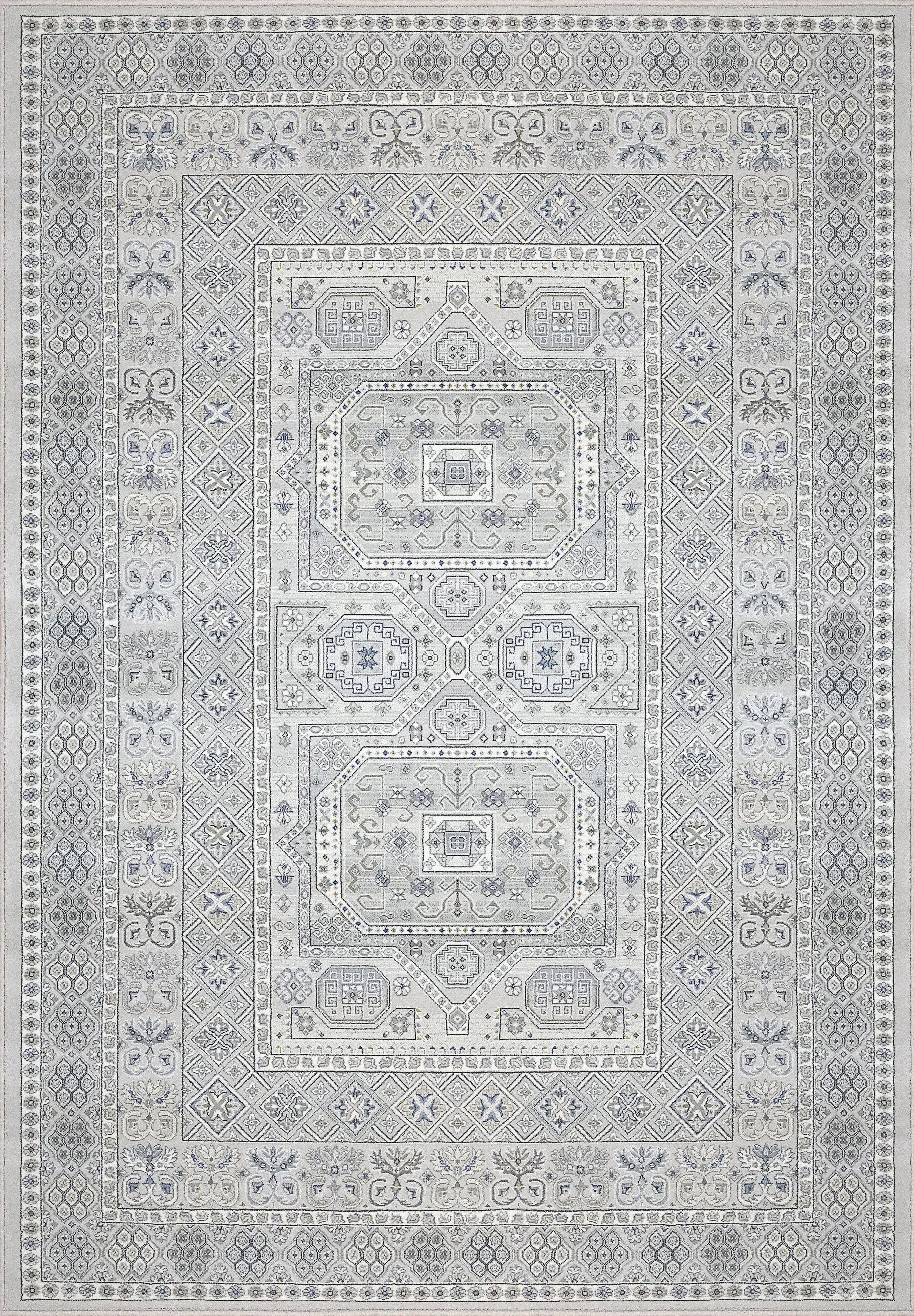 ANCIENT GARDEN 57147-9696 SILVER/GREY - Modern Rug Importers