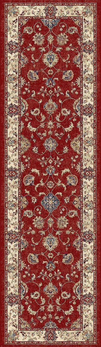 ANCIENT GARDEN 57158-1464 RED/IVORY - Modern Rug Importers