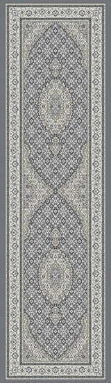 ANCIENT GARDEN 57204-5666 GREY/CREAM - Modern Rug Importers