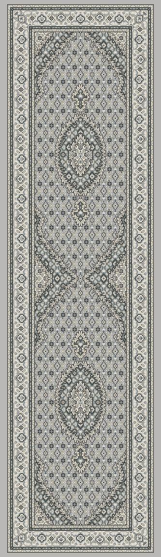 ANCIENT GARDEN 57204-9666 SOFT GREY/CREAM - Modern Rug Importers