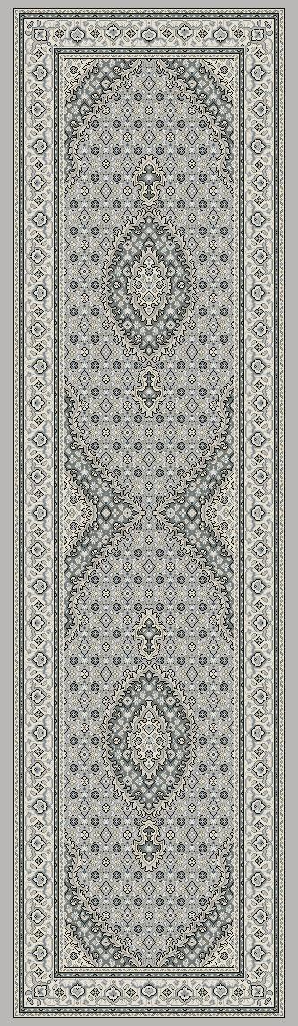 ANCIENT GARDEN 57204-9666 SOFT GREY/CREAM - Modern Rug Importers