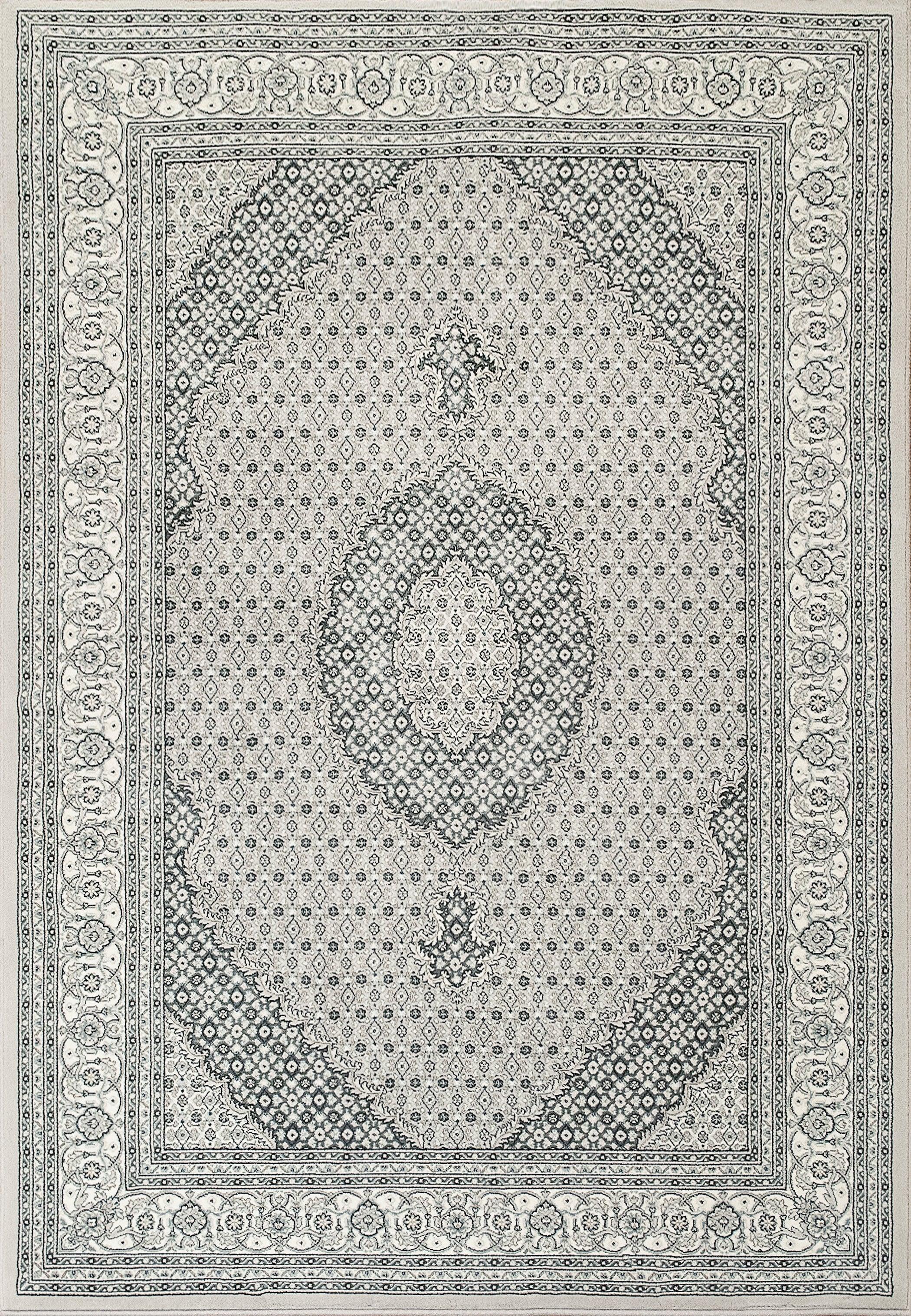 ANCIENT GARDEN 57204-9666 SOFT GREY/CREAM - Modern Rug Importers