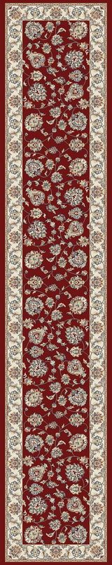 ANCIENT GARDEN 57365-1464 RED/IVORY - Modern Rug Importers