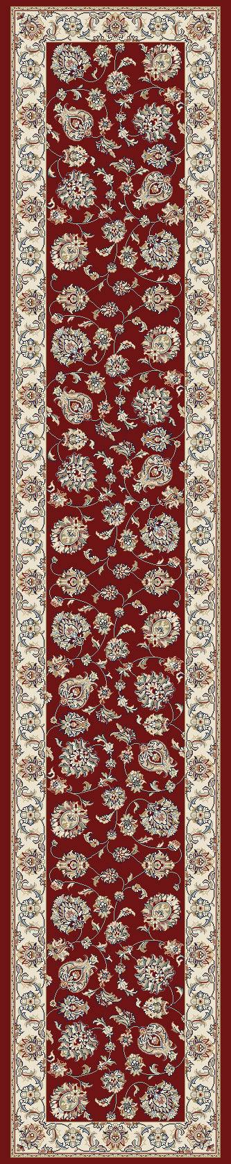 ANCIENT GARDEN 57365-1464 RED/IVORY - Modern Rug Importers