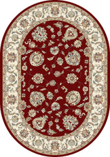 ANCIENT GARDEN 57365-1464 RED/IVORY - Modern Rug Importers